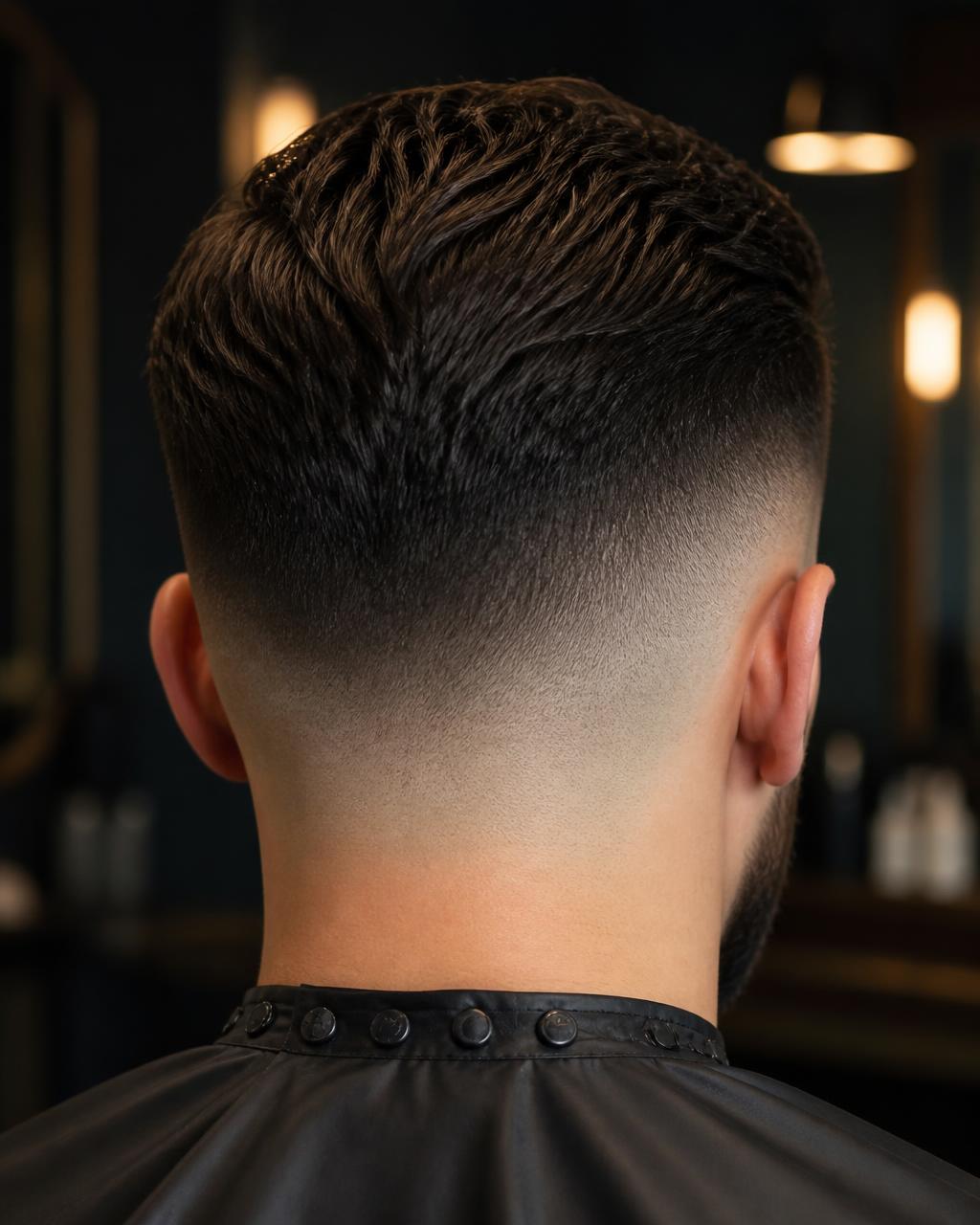 Präziser Fade Haarschnitt bei UNO Coiffeur St. Gallen