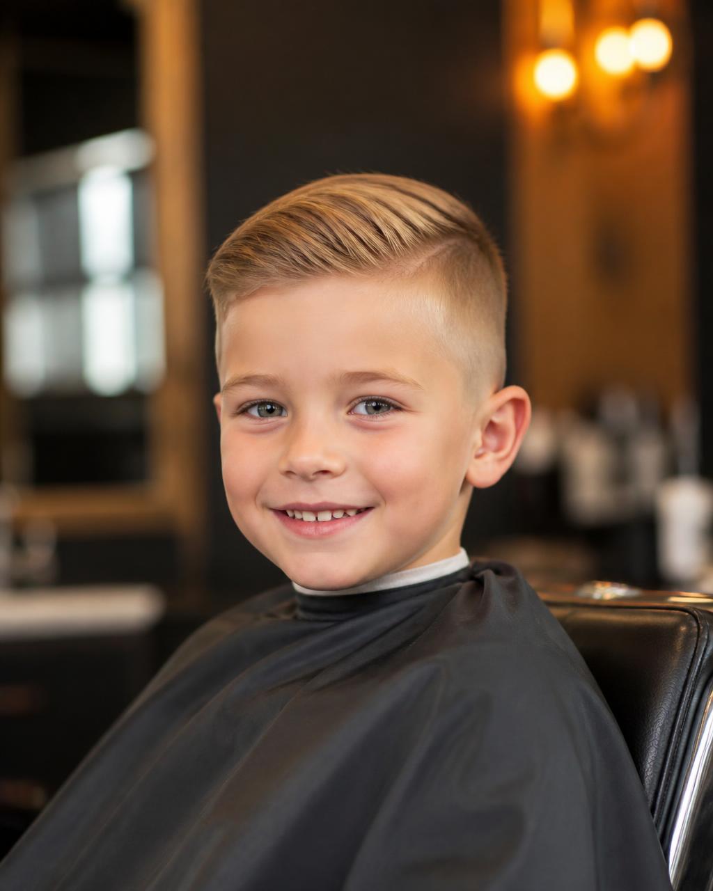 Kinderhaarschnitt im Salon